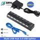 Hub USB 3.0 Hub USB 3.0 Splitter multi USB 3 Hab Utilizzare adattatore di alimentazione Espansore multiplo a 7 porte Hub USB 3.0 con interruttore per PC