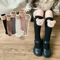 Nuovi calzini per bambini bambini Toddler Boys ginocchio alto lungo morbido cotone simpatico orso