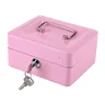 Pink Safe Money Box registratore di monete in contanti inserto vassoio cassiere cassetto di