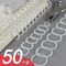 50 Pz 15/20/28/32/40mm Raccoglitore ad anelli in plastica Album fai da te Cerchio a fogli mobili Cerchi per libri Apertura Ufficio Rilegatura Forniture Album fotografico