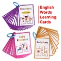 Bambini Montessori English Words Learning Card Pocket flashcard giocattoli educativi precoci