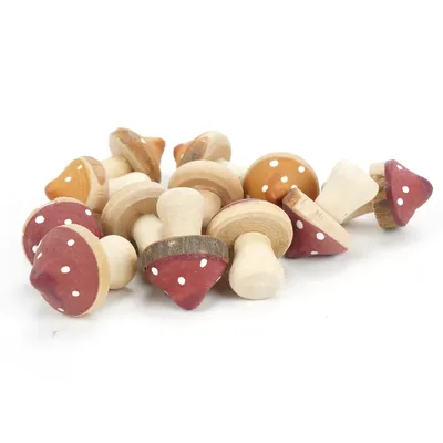 12pcs funghi in legno fata giardino decorazioni per la casa artigianato fai da te piante in vaso in