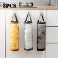 1/2/3pcs Home Grocery Bag Holder Wall Storage Dispenser Kitchen Organizer Nylon Hanging Garbage