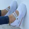 Sneakers con plateau traspiranti in mesh scarpe Casual da donna scarpe da passeggio con piattaforma esterna cava scarpe da tennis da donna Zapatos Mujer