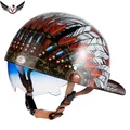 V Retro Half Scooter casco berretto da Baseball sicurezza per moto Harley Vintage Electric Cycling