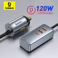 Baseus 120W PD Caricabatteria da auto Caricatore rapido QC 3.0 PD 3.0 per iPhone 16 15 14 Samsung Tipo-C Caricatore USB Caricatore portatile per telefono USB