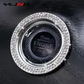 Anello decorativo Diamante Strass Decorazione per auto Pulsante di avvio con un clic Coperchio del pulsante dell'interruttore di arresto dell'avviamento del motore