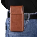 Custodia per telefono con clip da cintura in pelle di lusso Borsa da viaggio per uomo per iPhone 16 15 14 13 12 11 Pro Max X XS 7 8 Plus Custodia per fondina