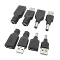 Presa Jack femmina 1/2/5Pcs 5.5*2.1mm A USB 2.0 tipo A spina maschio connettore cc adattatore per spine di alimentazione 5V per Laptop