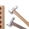 Martello creativo Mini martello di legno gioielli in acciaio inossidabile testa tonda martello fai