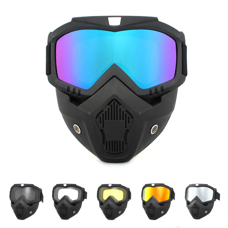 Sport all'aria aperta Maschera antivento Occhiali Occhiali da moto HD Occhiali da snowboard Equitazione Motocross Occhiali da sole estivi con protezione UV