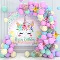 Palloncini unicorno Kit arco ghirlanda decorazioni per feste di buon compleanno bambini ragazza