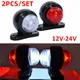 2 pz/set luci posteriori per camion contorno indicatore LED indicatore laterale 24v LED parti di camion luce roulotte rimorchio lampada luci laterali a LED