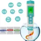 Misuratore PH 4/5/7 in 1 TDS EC ORP Salinità G Misuratore di temperatura con retroilluminazione Tester digitale per monitoraggio della qualità dell'acqua per acquario