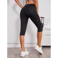 Leggings Capri da allenamento con tasca per pantaloni da Yoga atletici a vita alta da donna