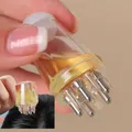Applicatore per cuoio capelluto pettine liquido Mini pettine per massaggio portatile olio essenziale massaggiatore guida liquido Anti perdita di capelli strumenti per la cura del cuoio capelluto