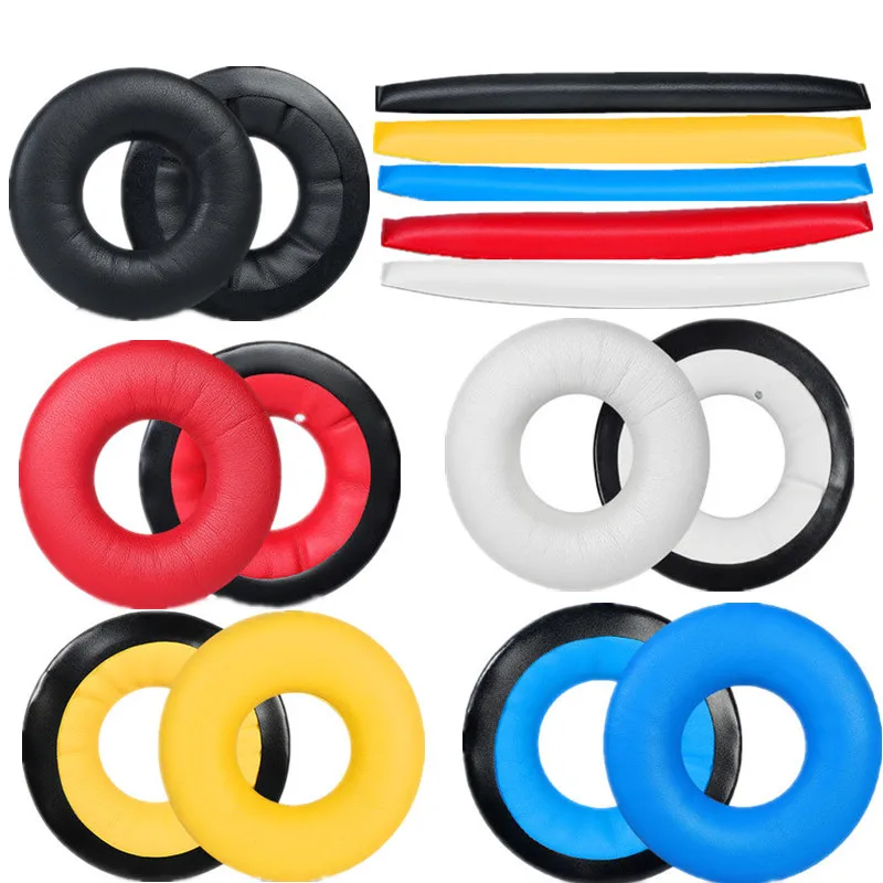 Cuscinetti auricolari di ricambio in schiuma per cuffie Sennheiser HD25 HD25-1 HD25-II HD25SP 25SP-II, ricambi per la riparazione, cuscino per archetto.