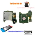Scheda lettore di prese per slot per schede di gioco di ricambio originale con porta jack per cuffie per auricolari per console di gioco Nintend Switch V1/V2
