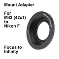 M42 - Nik F per obiettivo M42 (42x1) Nikon F mount camera D6 D750 D850 Mount Adapter Ring M42-AI