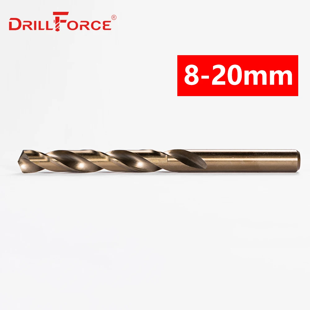 1PC 8 millimetri-20mm M35 HSS-CO Cobalto Punta del trapano s HSS Twist Punta del trapano Per Acciaio inossidabile (8 /9/10/11/12/13/14/15/16/17/18 /19/20mm)