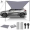 Tenda da campeggio per tetto laterale per auto, tenda da tetto per auto, tenda da campeggio portatile UV impermeabile, tettoia per pioggia sul tetto dell