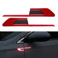 2 Pz/set Auto Riflettente Auto Camion Nastro di Avvertimento di Sicurezza Auto Porta Protezione Paraurti Strisce Anti-collisione Sicuro Riflettore Adesivi
