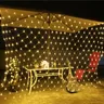 4m x 6M 1.5MX1.5M 2x3M ghirlande natalizie stringa LED luci natalizie a rete fata festa di natale