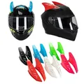 2 pezzi moto bici casco orecchie corna protettivo decorativo moto neve sport casco adesivo accessori
