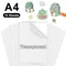 10 fogli di carta adesiva in vinile stampabile trasparente A4 carta da copia autoadesiva impermeabile bianca lucida per tutte le stampanti a getto d