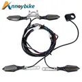 E bike 48V 60V Bicicletta elettrica Cavo impermeabile Set di luci Anteriore Posteriore Lampeggiante Indicatori di direzione dinamici Accessori per scooter Luce