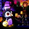 OurWarm Owl Inflatables decorazioni di Halloween zucca spaventoso terrore puntelli spaventosi