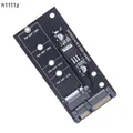 M2 SATA Adapter M2 a SATA Adapter convertitore da M.2 a SATA 2.5 "SATA3.0 6Gbps Riser Board B Key