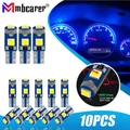 10pcs T5 lampadina a Led W3W W1.2W 12V Led Canbus luci interne per auto cruscotto indicatore di