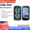 Unihertz Jelly Star Android 13 8GB 256GB ha condotto la luce sbloccata con guscio posteriore trasparente 48MP 3 pollici 2000mAh