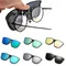 Uomo Donna Occhiali da sole con clip Occhiali da sole polarizzati che cambiano colore Occhiali da sole fotocromatici con clip vintage Occhiali da guida per visione notturna