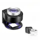 Lente d'ingrandimento 60x Lente d'ingrandimento ricaricabile USB Lente in vetro ottico con 6 luci UV a LED per gioielli con francobolli di monete