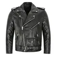 Giacca da uomo in pelle PU cappotto in pelle Slim Fit moda moto