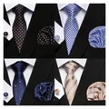 Fashion Brand Festive Present Tie Pocket Squares Set di gemelli cravatta per uomo accessori per