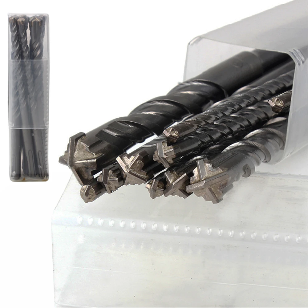 4/5/6/7/8/9 pezzi punta a croce 160mm SDS Plus set di punte da trapano martello elettrico punte da trapano per muratura punte di pietra di roccia di cemento