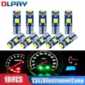 10 pz T5 LED lampadina auto strumento lampada W3W W1.2W 12V Led Canbus luci cruscotto riscaldamento