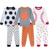 Pigiama per bambini Toddler Boys Football Basketball Baseball Sleepwear Set Infant Halloween
