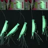 5pcs luminoso morbido gambero amo da pesca esca esca simulato pelle di pesce String Hook sgombro