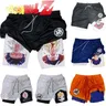 Dragon Ball Sport Shorts uomo Sportswear Double Deck Training Gym Fitness Summer 2 in 1 Beach Homme