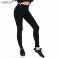 VISNXGI Leggings Casual donna Leggings elastici neri donna Fitness Sport palestra pantaloni da