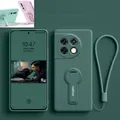 Custodia morbida in silicone di lusso con supporto per OnePlus One Plus 13 12 11 10 9 7T 12R 13R ACE3 Protezione schermo per custodia per telefono