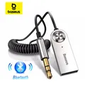 Baseus Aux adattatore Bluetooth per Auto Jack da 3.5mm USB Bluetooth 5.0 ricevitore altoparlante