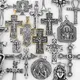 Collana religiosa con croce di Gesù in acciaio inossidabile 316L Tutti i tipi di uomini e donne Collana con ciondolo cristiano Regalo di gioielli all'ingrosso
