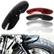 Moto Breve Parafango Anteriore Parafango Carena Splash Copertura Nero/Rosso Moto Chopper Bobber Per Triumph Bonneville T100