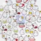 45 Pz/scatola Coniglio Vacanza Mini Adesivo di Carta Decorazione Fai Da Te Scrapbooking Diario Etichetta Adesiva Cancelleria Shcool Forniture Per Ufficio