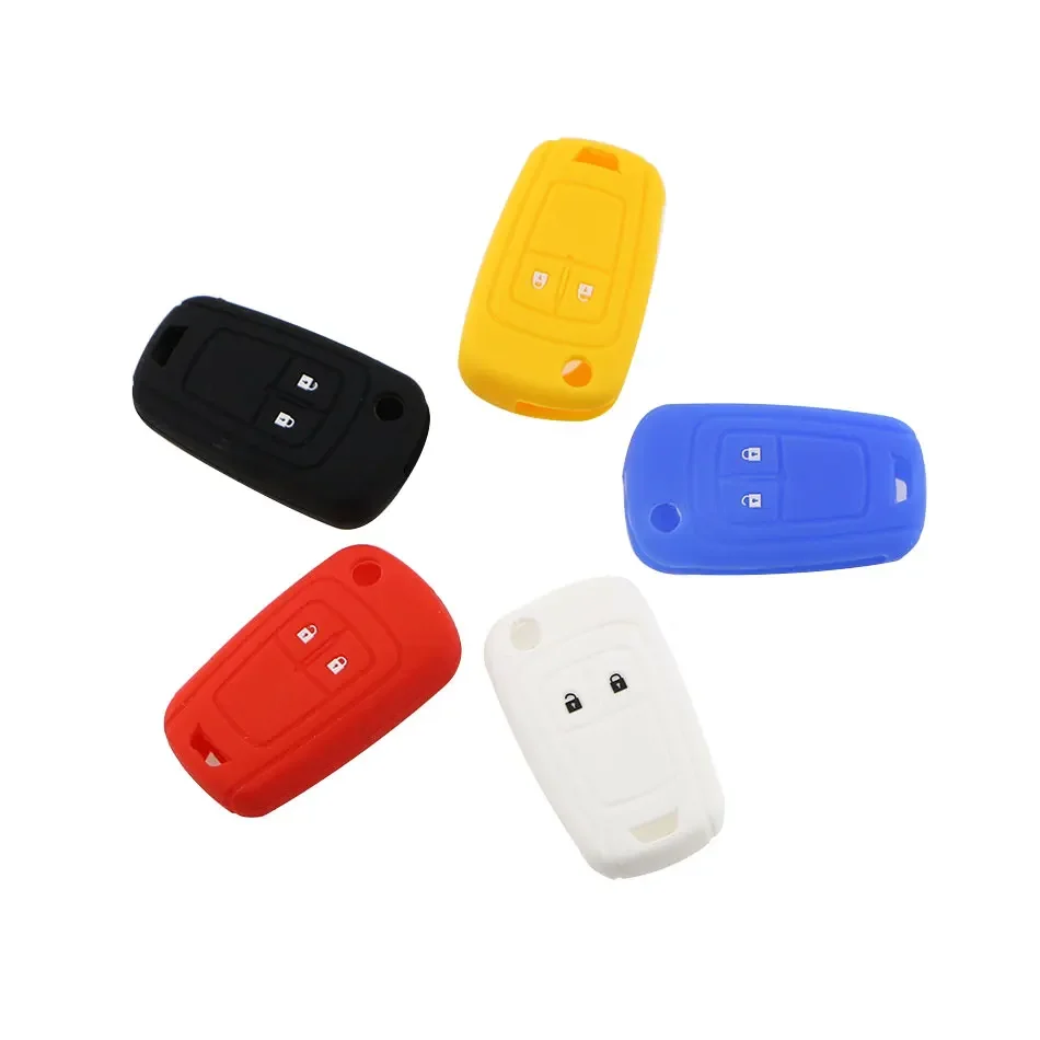 Custodia protettiva per chiave remota per auto in silicone a 2 pulsanti per Opel Astra J Corsa D Zafira C Mokka Insignia Cascada Karl Adam Meriva Accessori